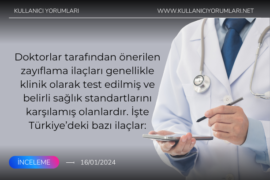 Doktorların önerdiği zayıflama ilaçları nelerdir? [2024]