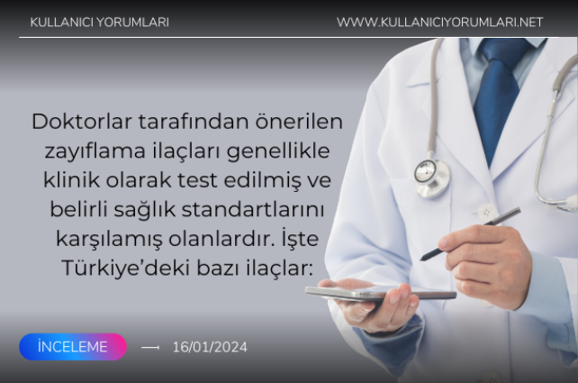 Doktorların önerdiği zayıflama ilaçları nelerdir? [2024]