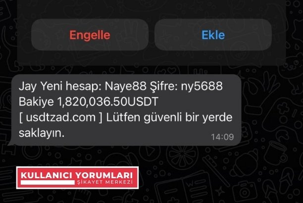 whatsapp bilinmeyen numaradan gelen mesaj sikayet 1